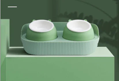 Cuenco de Cerámica para Gatos para el Soporte de la Columna Cervical